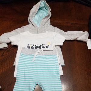 Baby 3 Pc Pant Set Jacket, Shirt, Pants  6 Mth NEW
